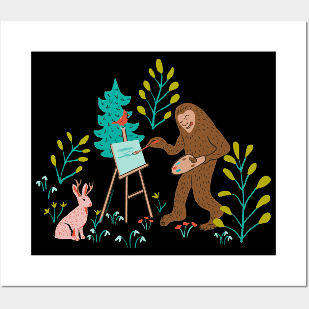 The Creative Sasquatch Wall Art by vinpauld